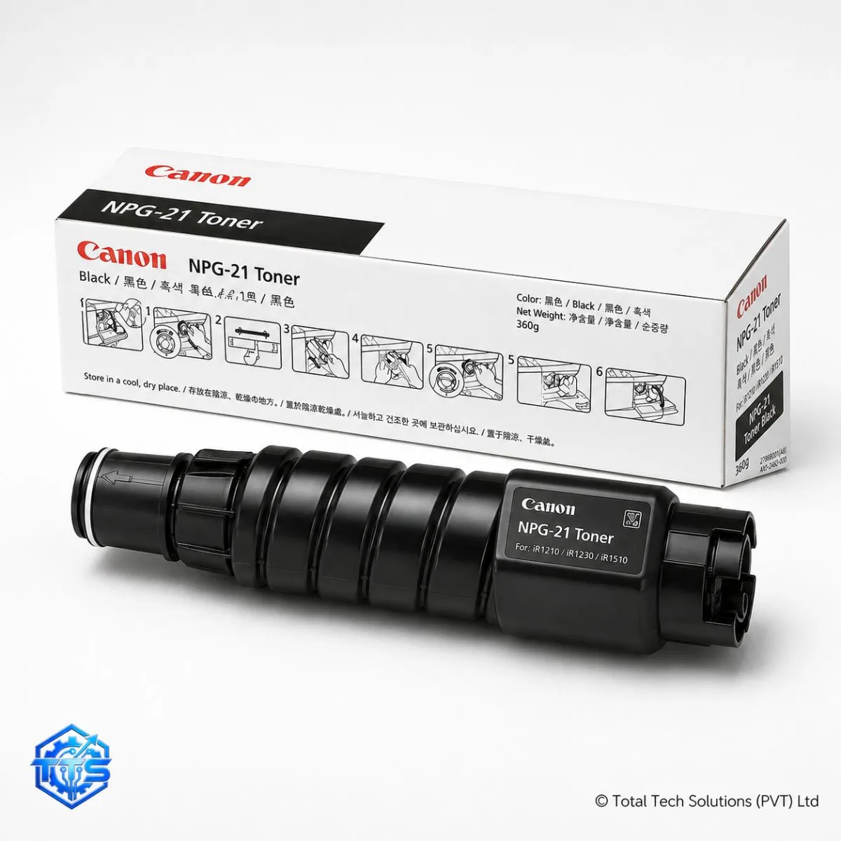Canon NPG-21 Original Black Copier Toner Cartridge for iR1210, iR1230 and iR1510, image 3