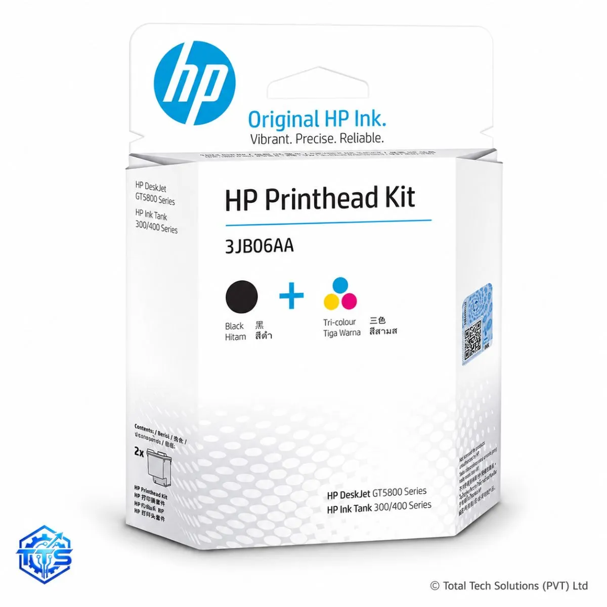 HP GT51/GT52 Black and Tri-colour Printhead Replacement Kit, image 3