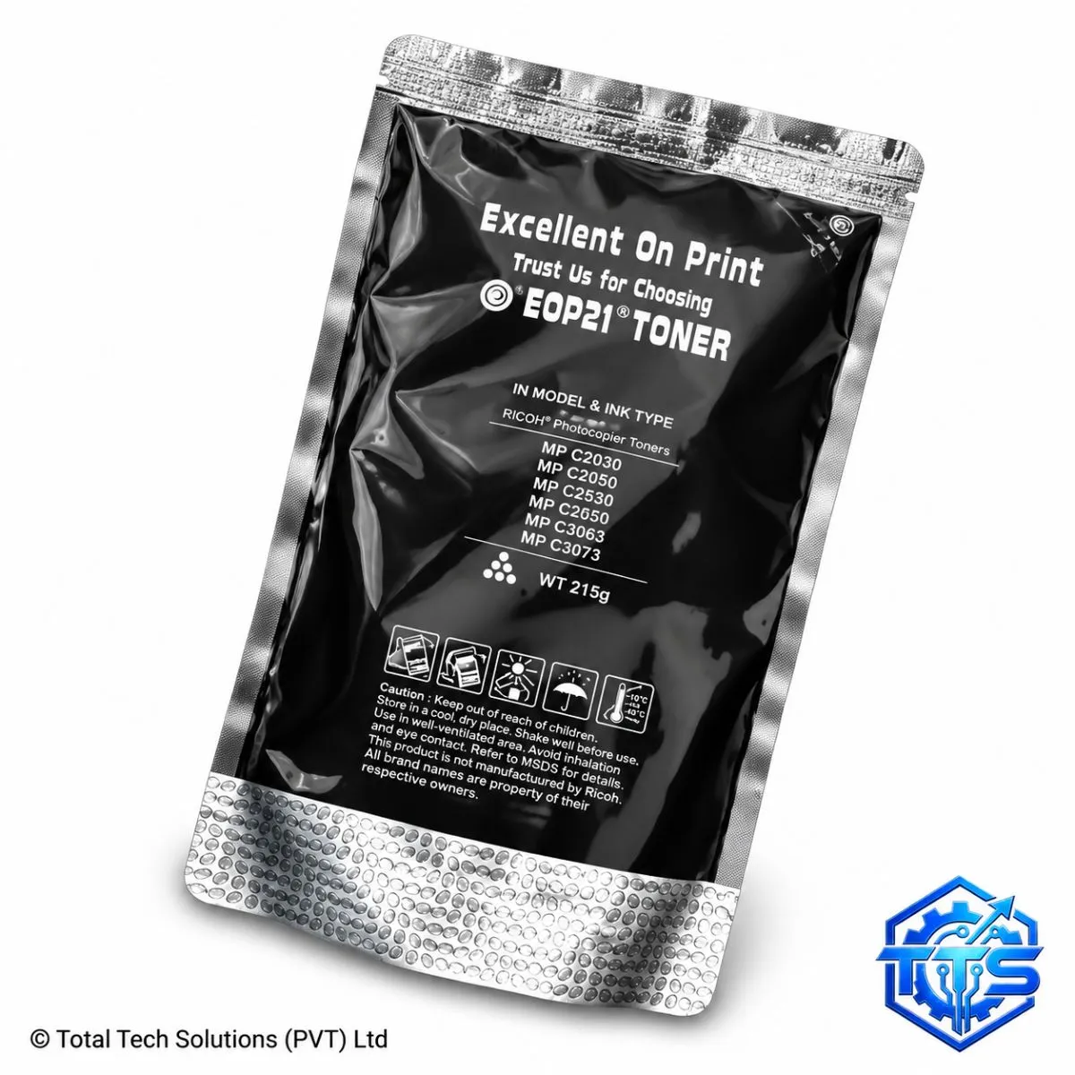 Total Tech Solutions Ricoh Photocopy Toner Refill Powder - Black, image 2