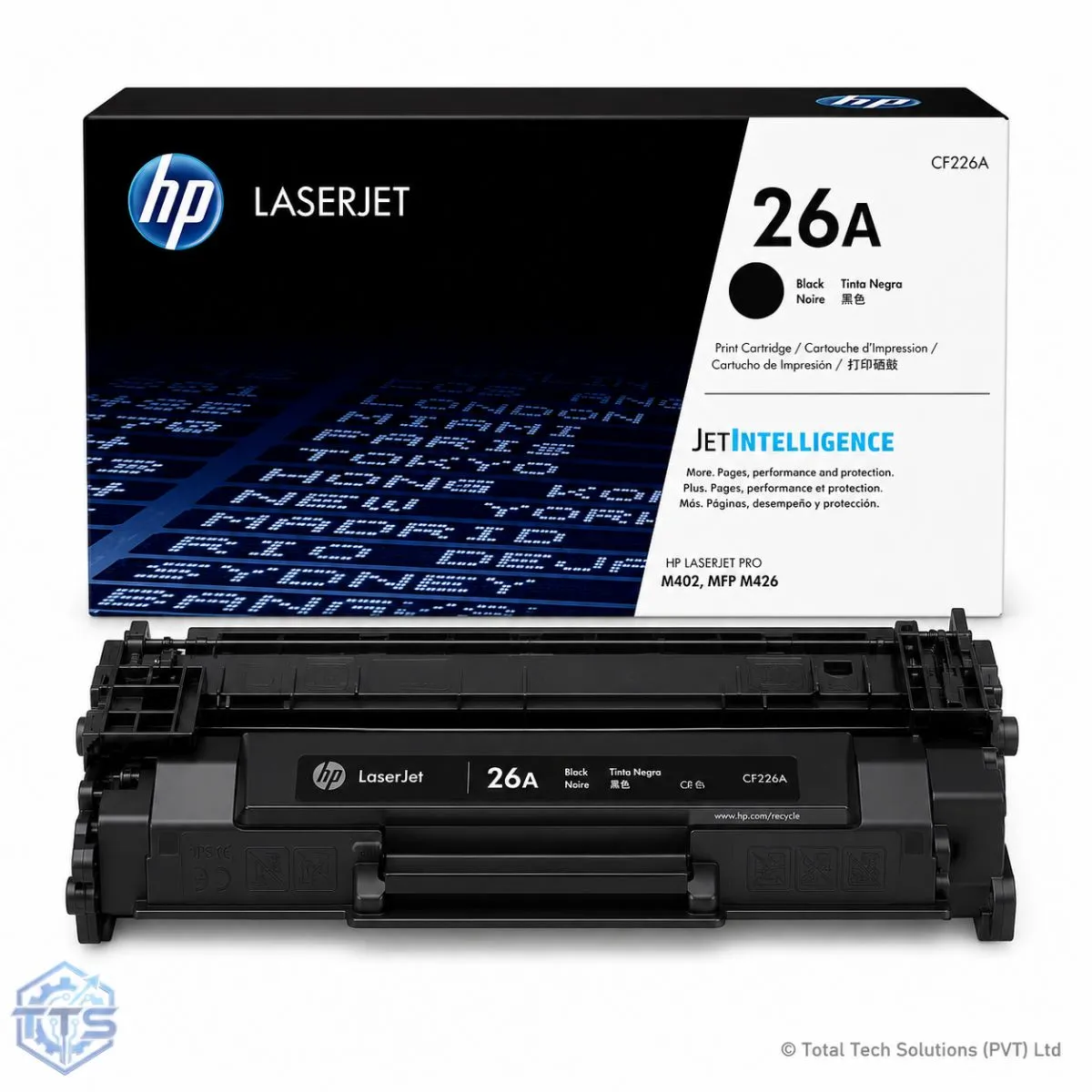 HP 26A Black Original LaserJet Toner Cartridge CF226A