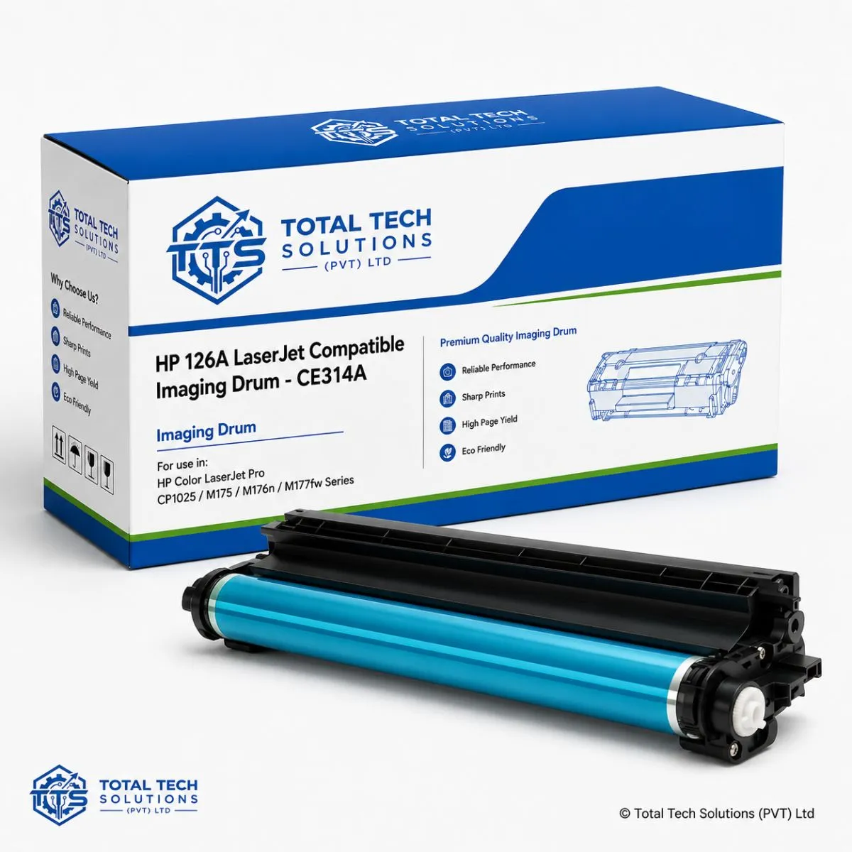 Total Tech Solutions HP 126A Compatible LaserJet Imaging Drum - CE314A