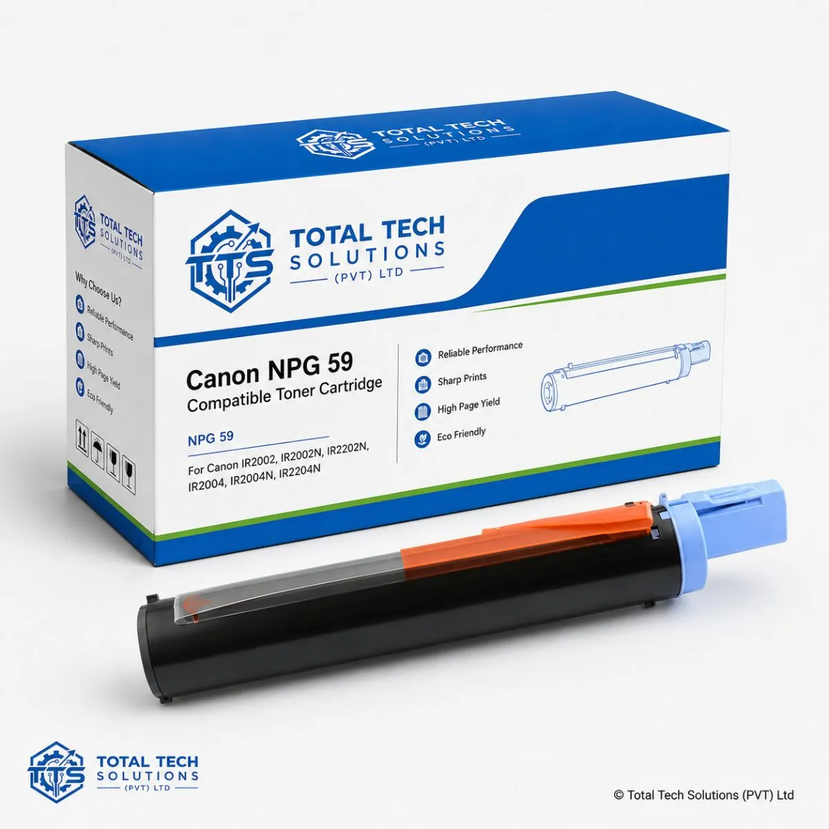 Total Tech Solutions Canon NPG-59 Compatible Black Toner Cartridge for imageRUNNER 2002 / 2002N / 2202N / 2004 / 2004N / 2204N