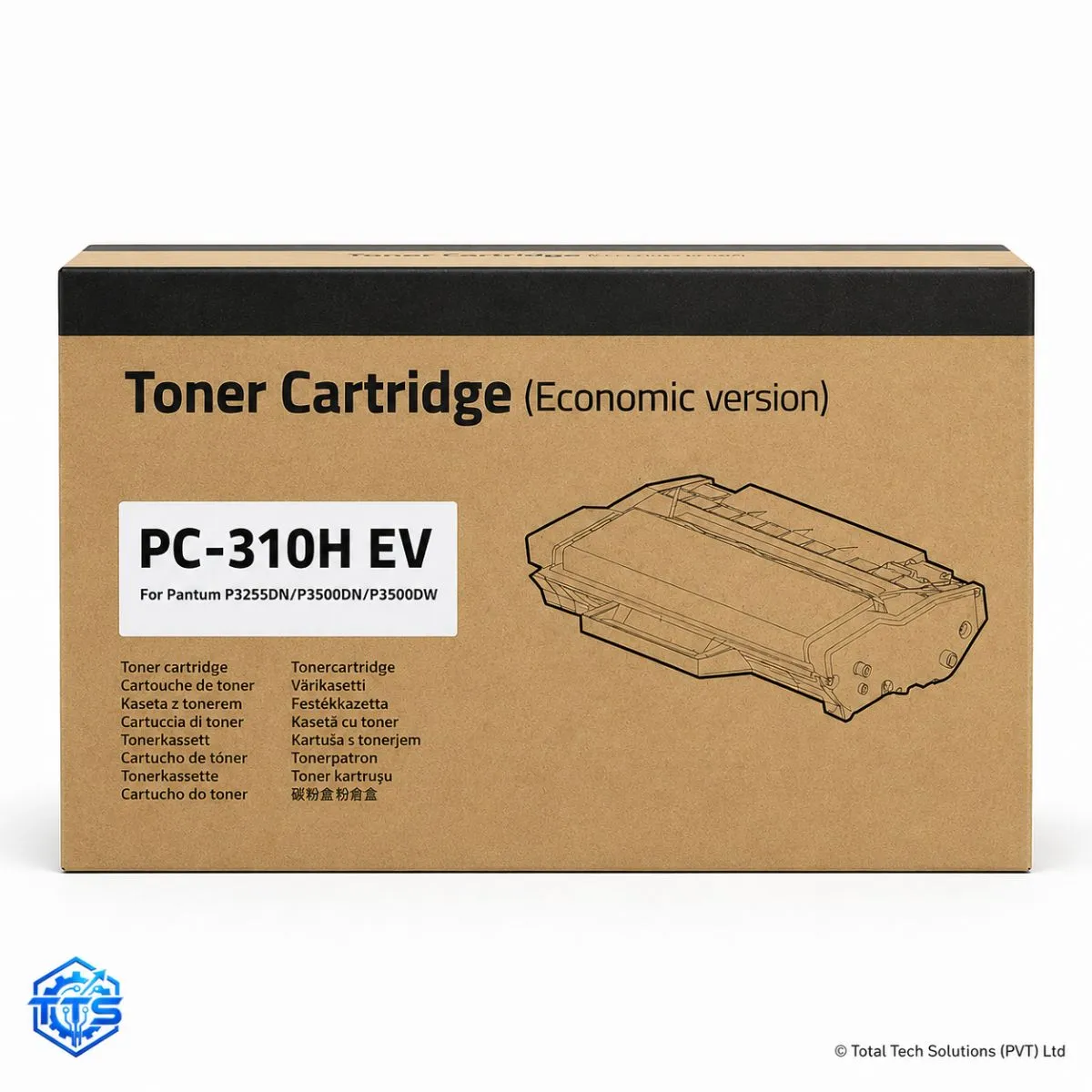 Pantum PC310H EV High Capacity Black Toner Cartridge for P3100/P3255/P3500, image 3