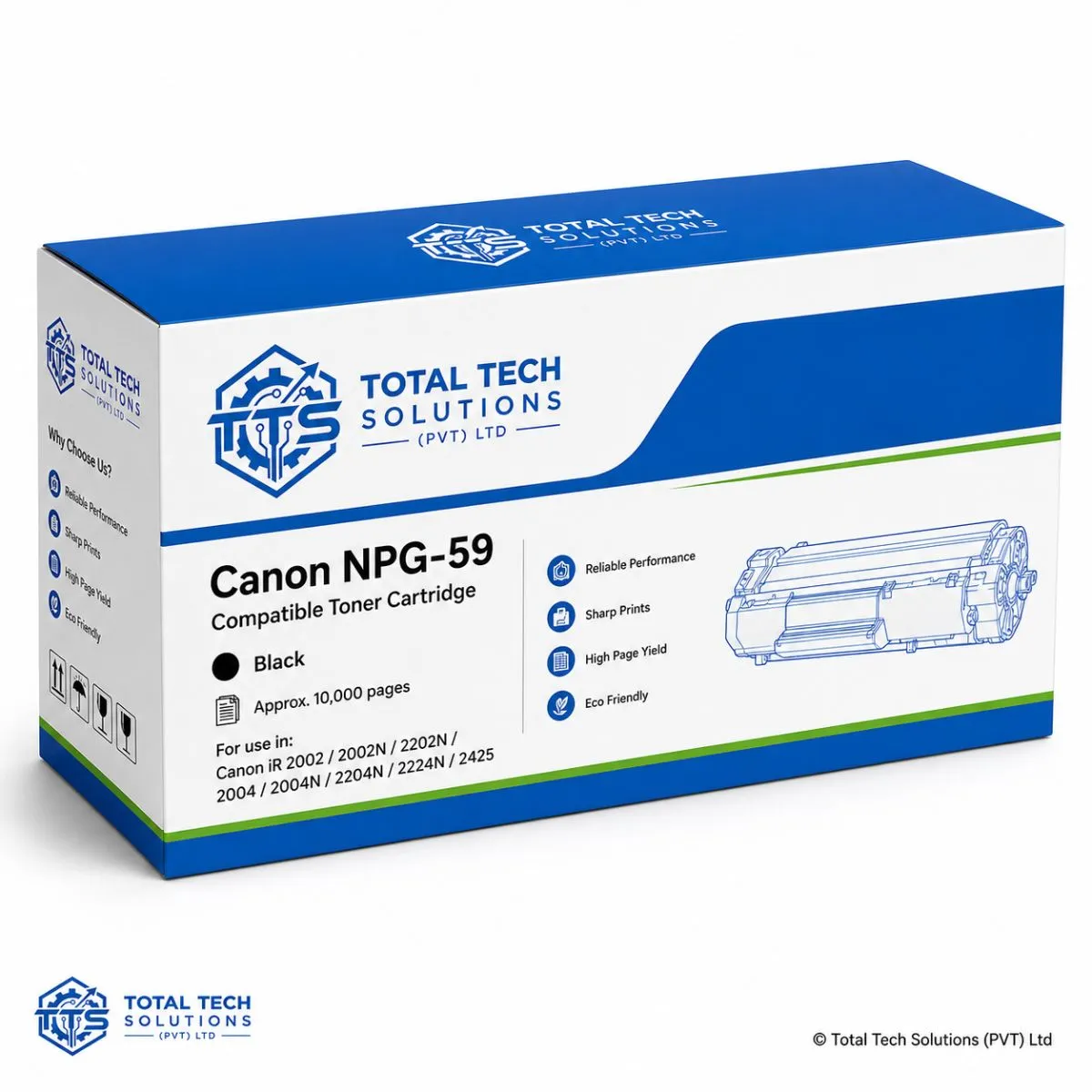 Custom / Compatible Canon NPG-59 Compatible Black Toner Cartridge
