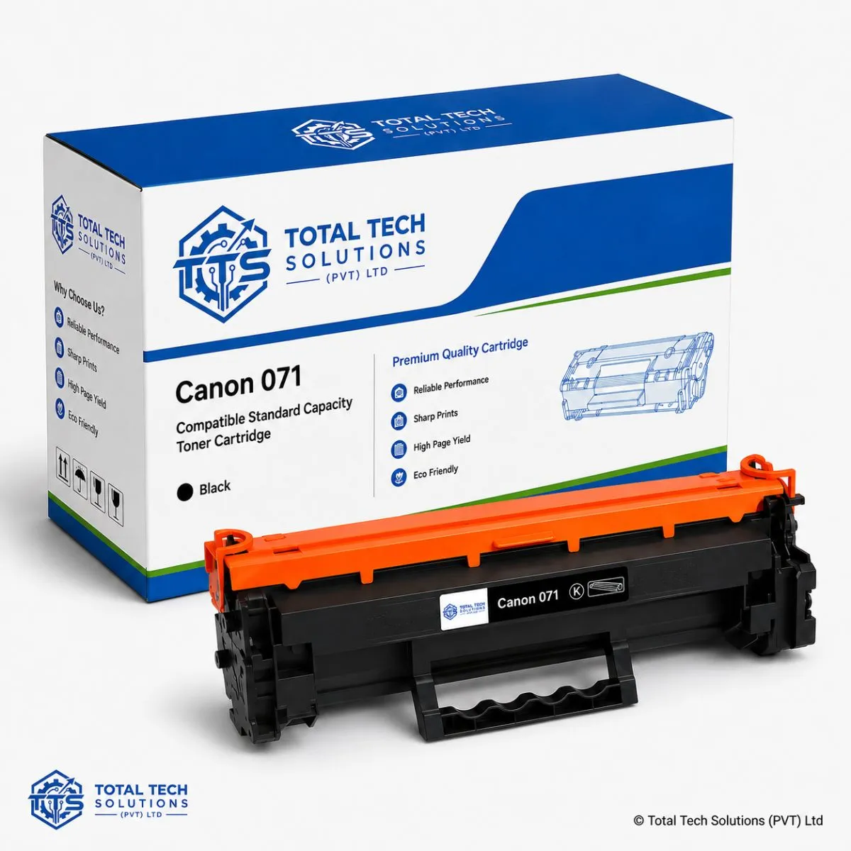 Total Tech Solutions Canon 071 Black Compatible Standard Capacity Toner Cartridge, image 2