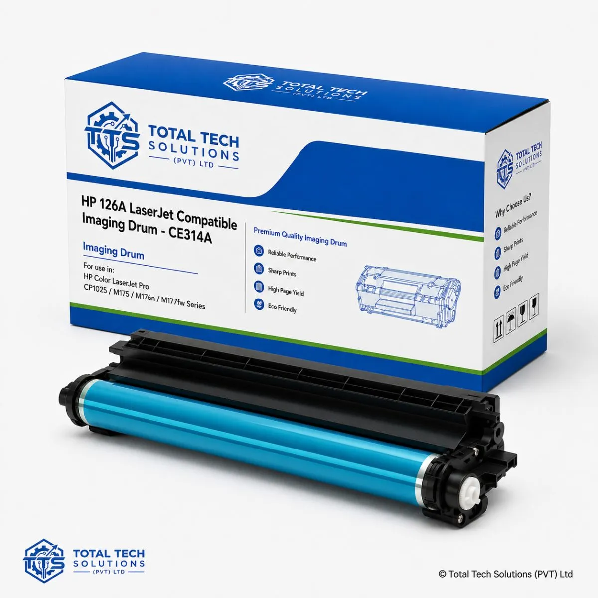 Total Tech Solutions HP 126A Compatible LaserJet Imaging Drum - CE314A, image 2