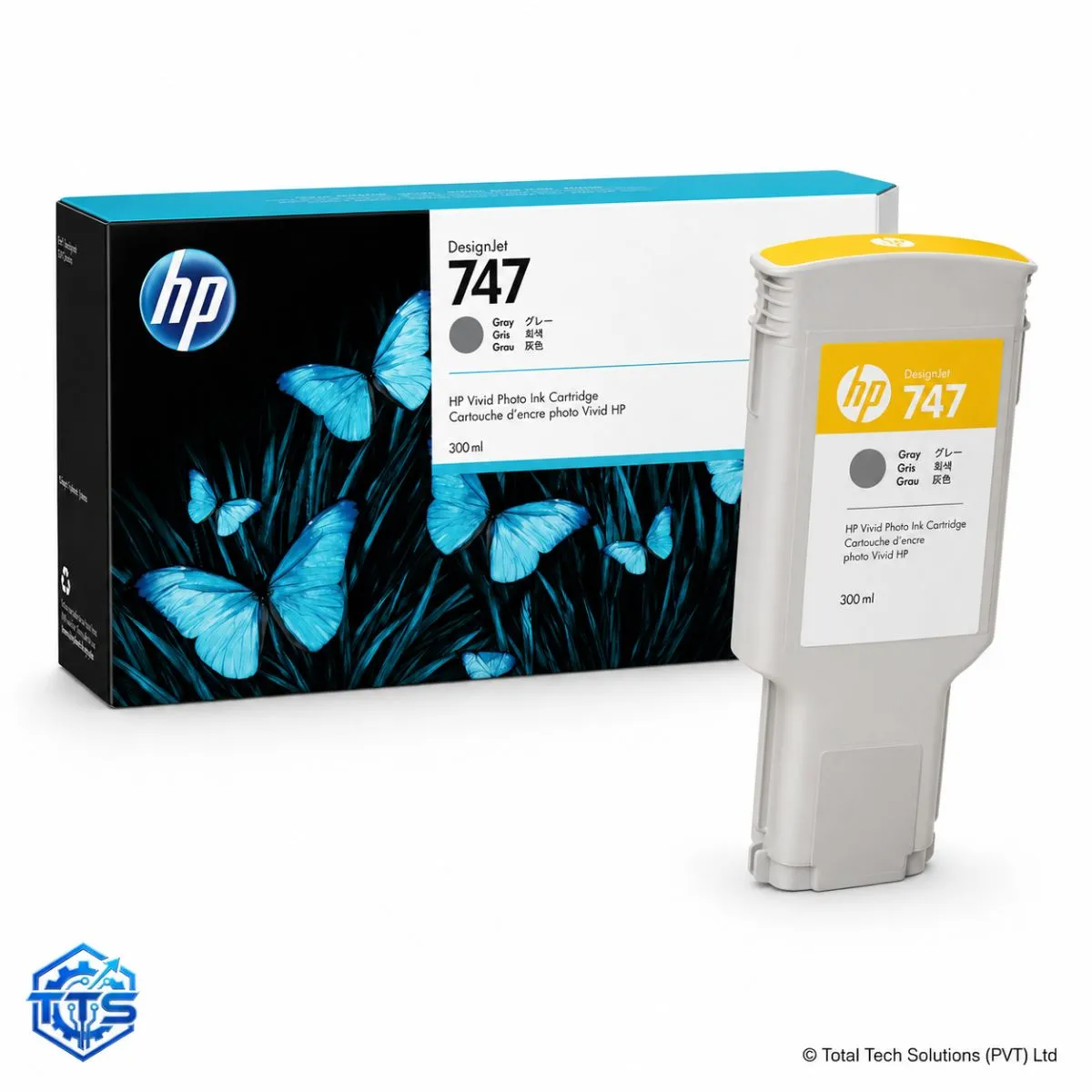 HP 747 300-ml Original DesignJet Ink Cartridge, image 2