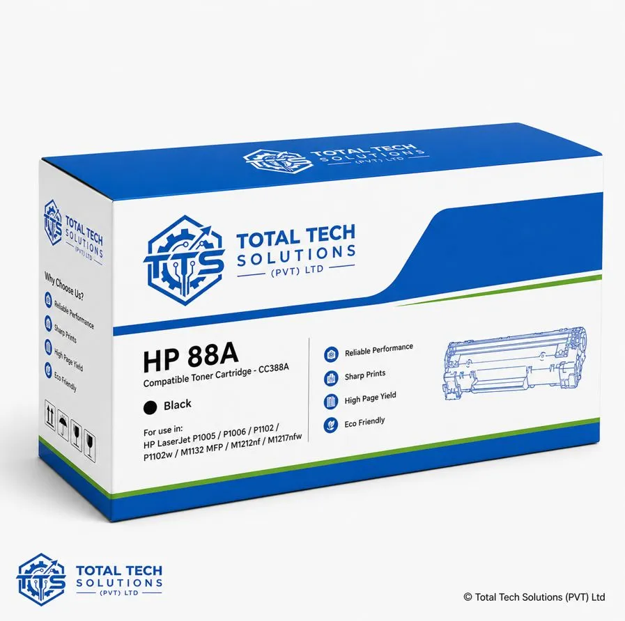 Total Tech Solutions HP 88A Compatible Black Toner Cartridge - CC388A, image 4