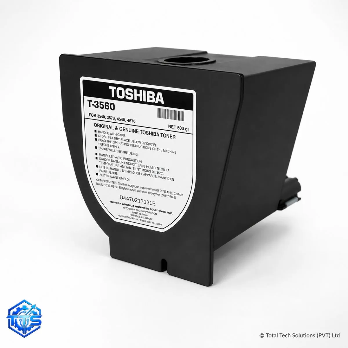 Toshiba T3560 Original Black Toner Cartridge, image 2