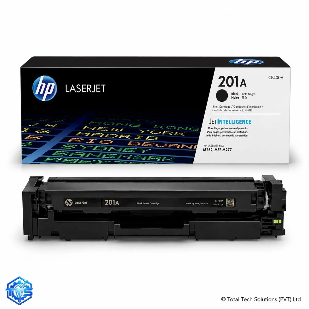 HP 201A Black Original LaserJet Toner Cartridge CF400A, image 3