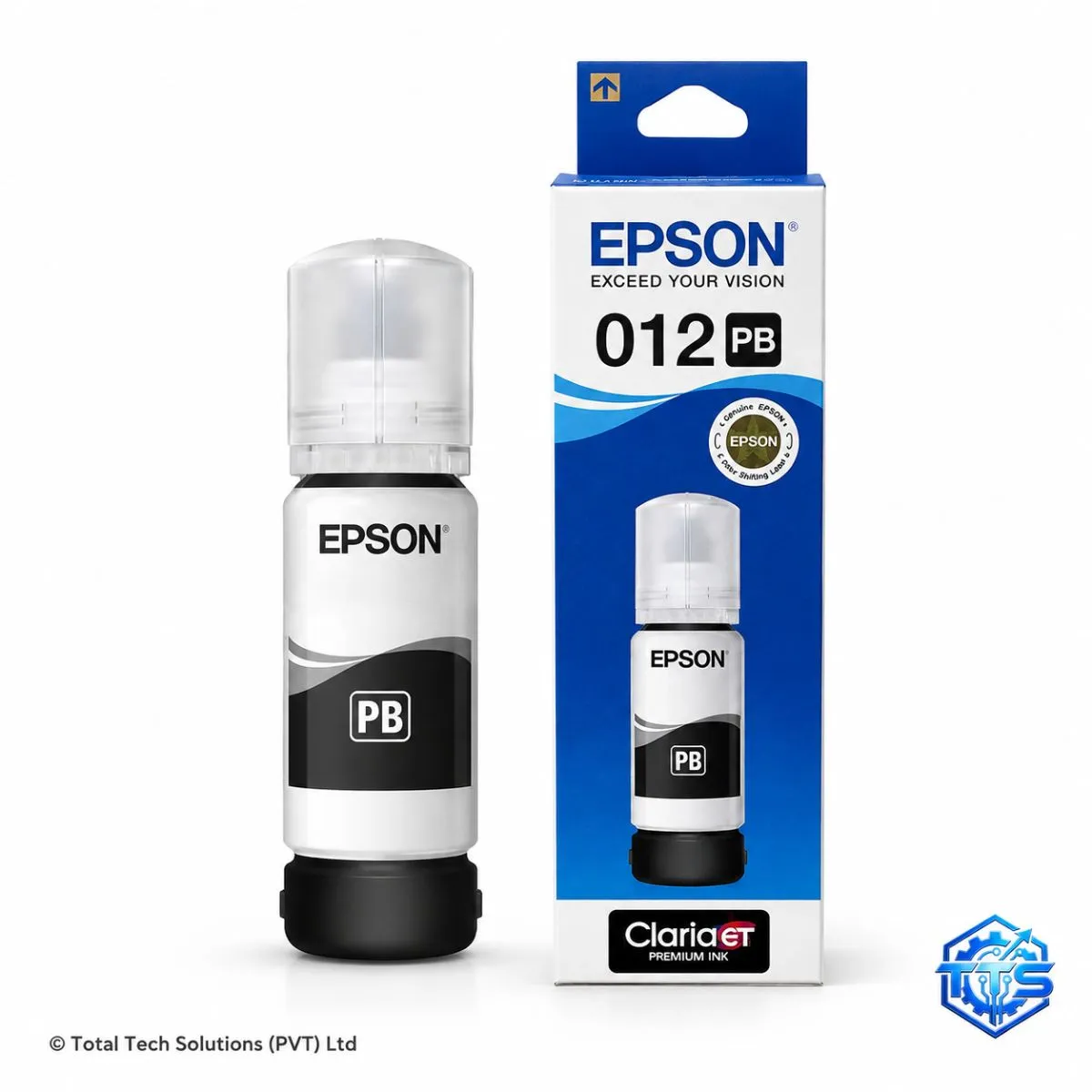 Epson 012 Pigment Black Original Ink Bottle for L8160/L8180