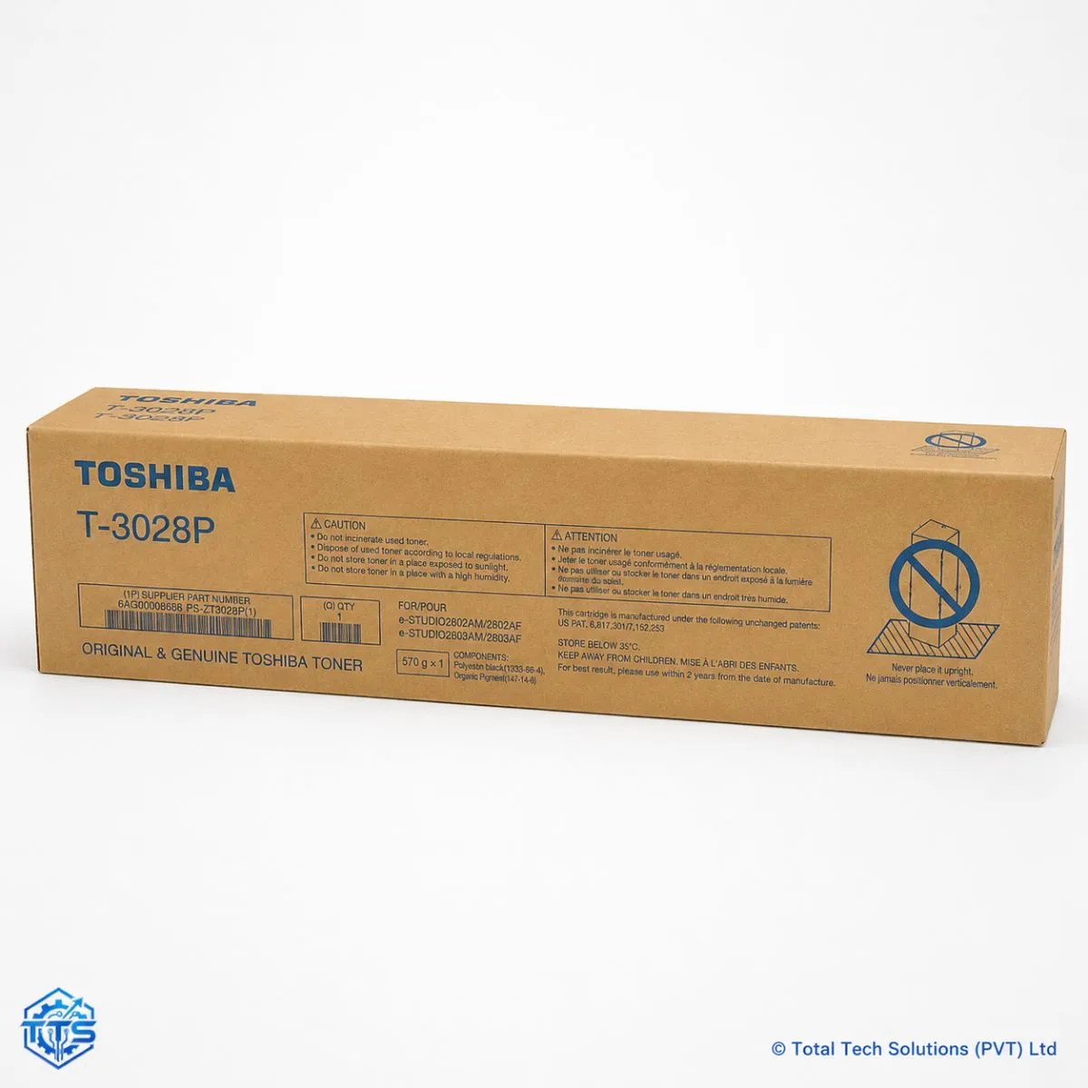 Toshiba e-Studio T-3028P Original Black Toner Cartridge, image 4
