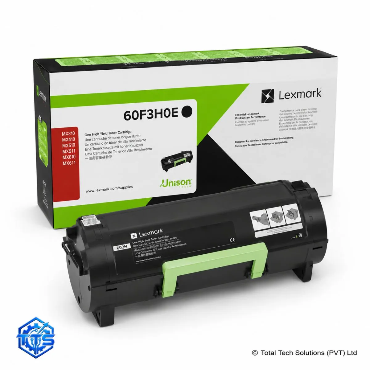 Lexmark 603H High Yield Black Toner Cartridge, image 3