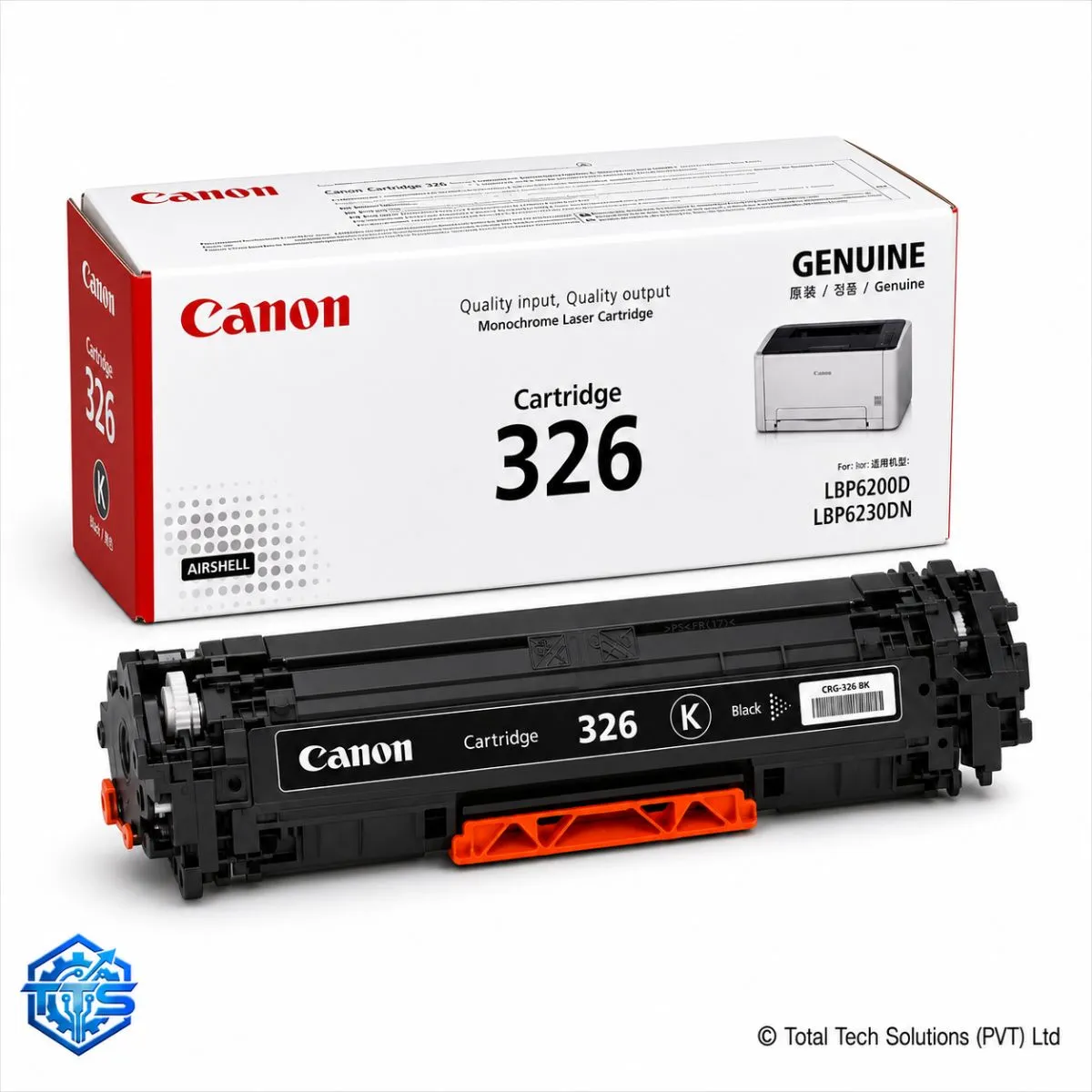 Canon Cartridge 326 Original Black Toner Cartridge, image 2