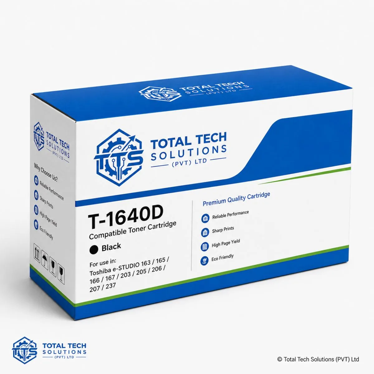Toshiba T-1640D Compatible Black Toner Cartridge for e-Studio 167, image 4