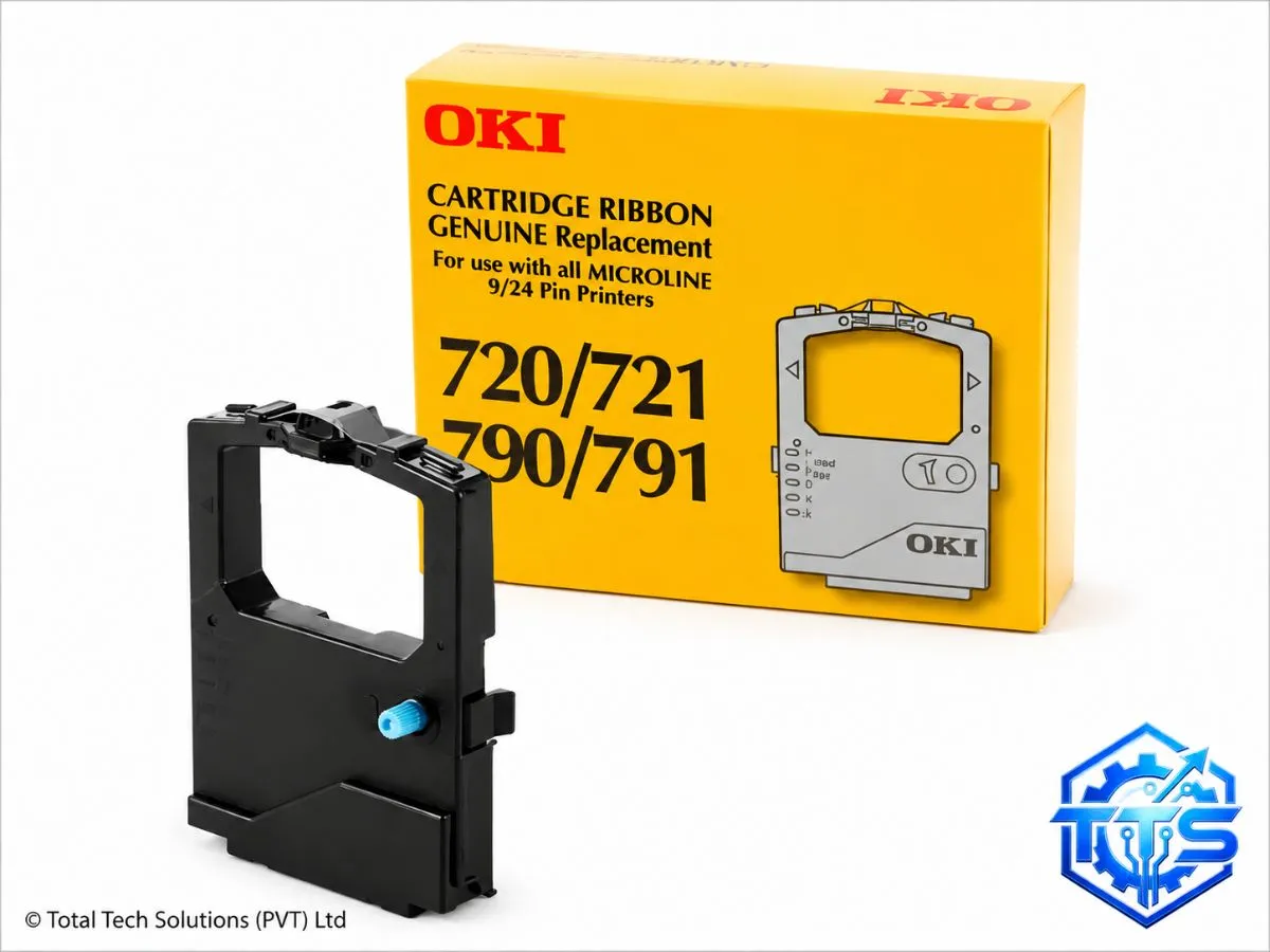 OKI 44641401 Black Ribbon Cartridge for Microline 720 / 790