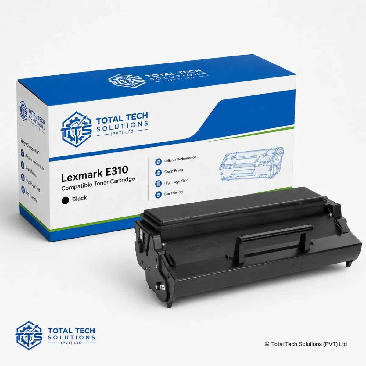Total Tech Solutions Lexmark E310 Compatible Black Toner Cartridge