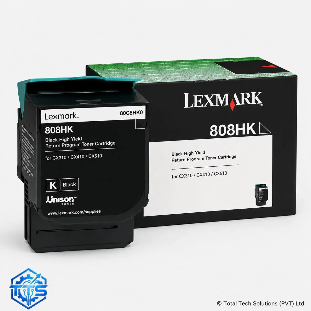 Lexmark 808H High-Yield Original Toner Cartridge Series for CX410/CX510