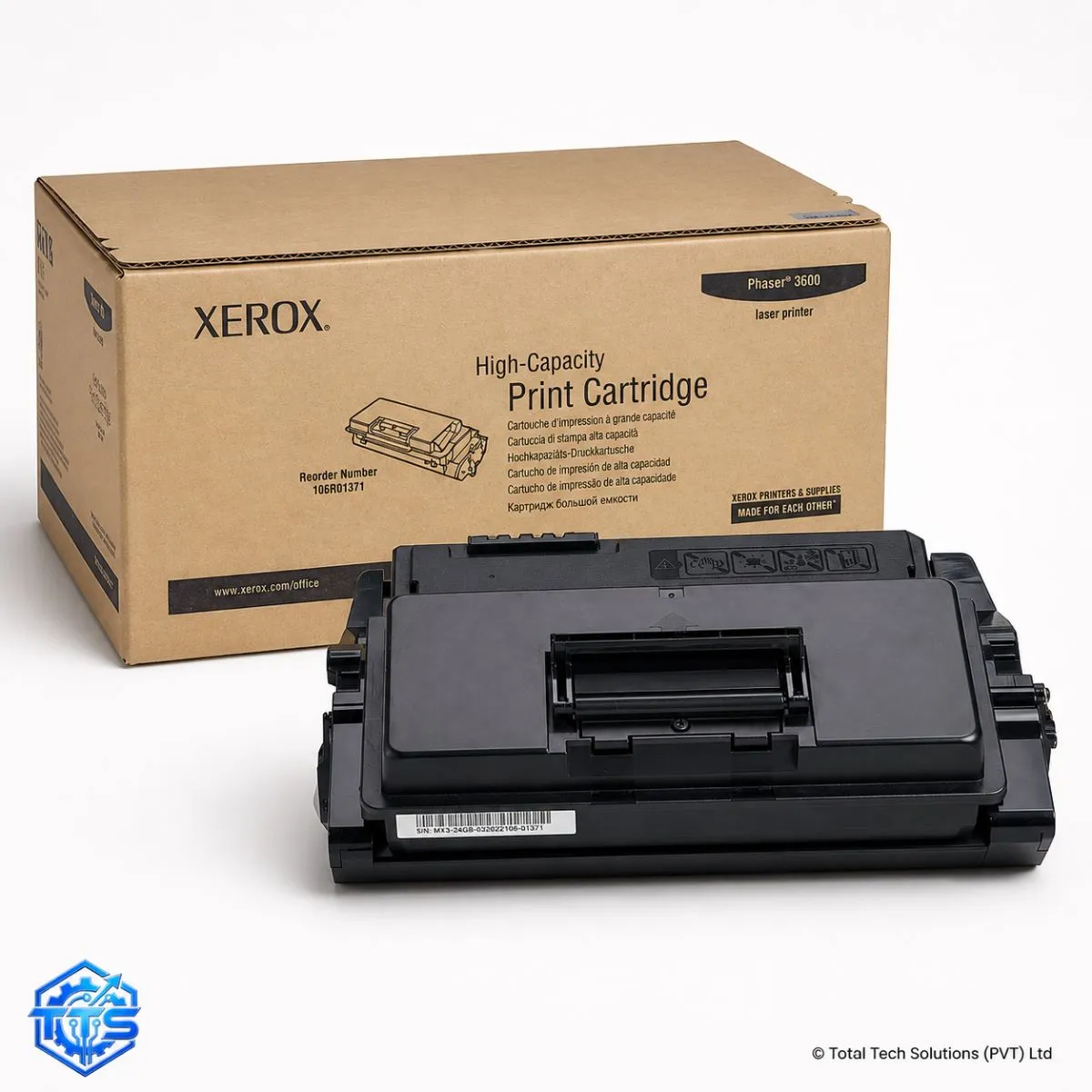 Xerox Phaser 3600 High Capacity Black Toner Cartridge