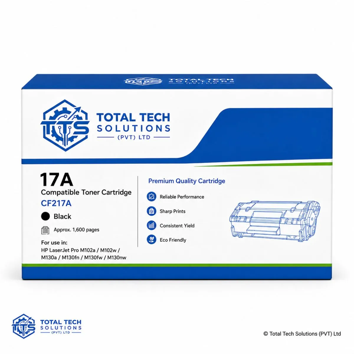 HP Compatible HP 17A Compatible Toner Cartridge