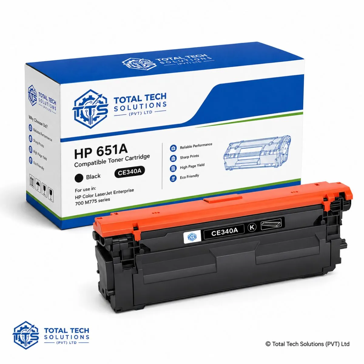 Total Tech Solutions HP 651A Compatible Toner Cartridge