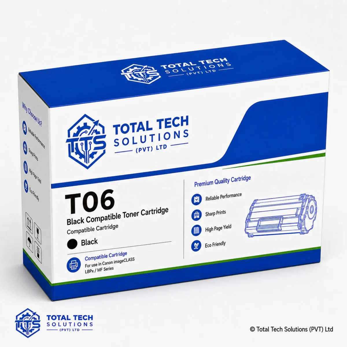 Canon T06 Black Compatible Toner Cartridge, image 3