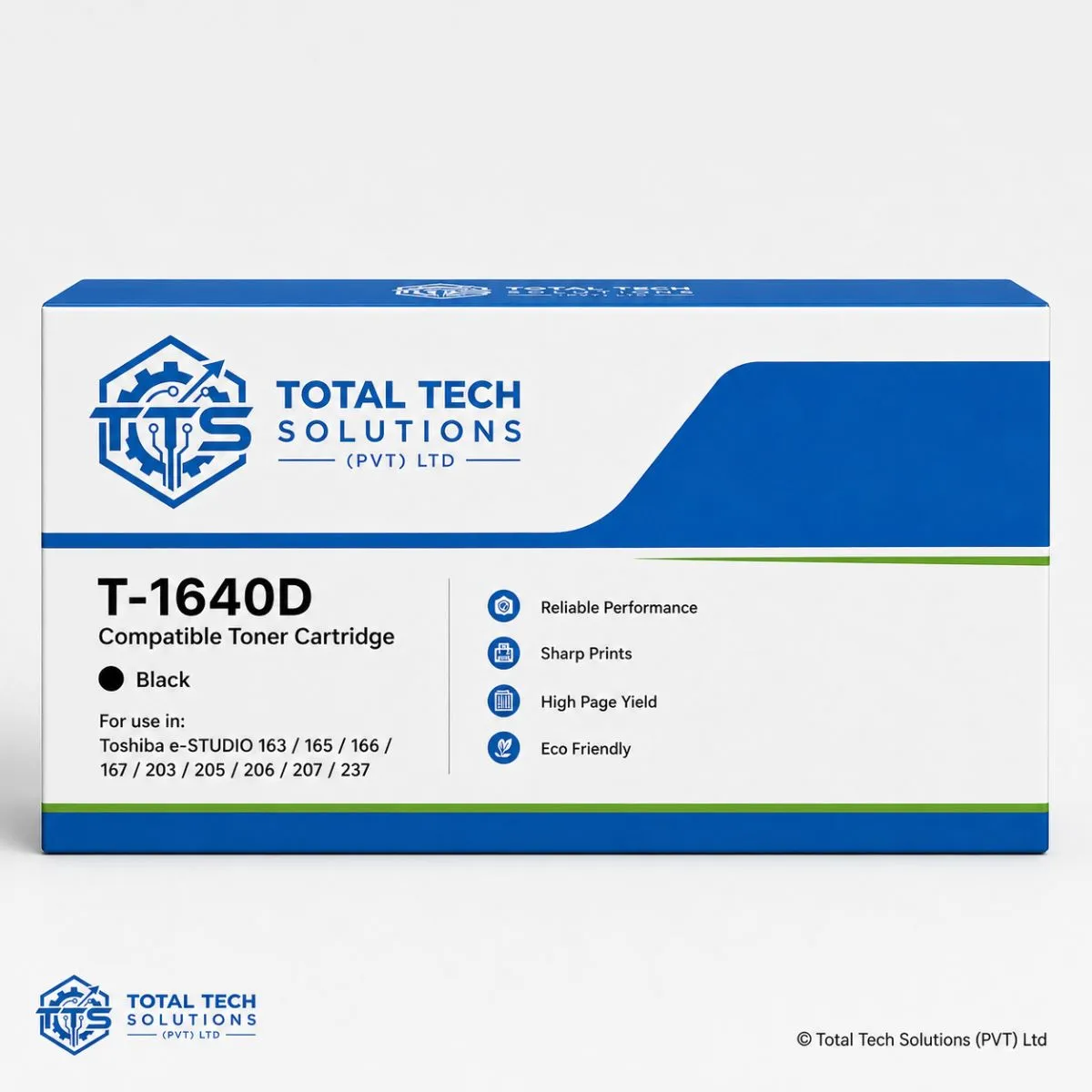 Toshiba T-1640D Compatible Black Toner Cartridge for e-Studio 167