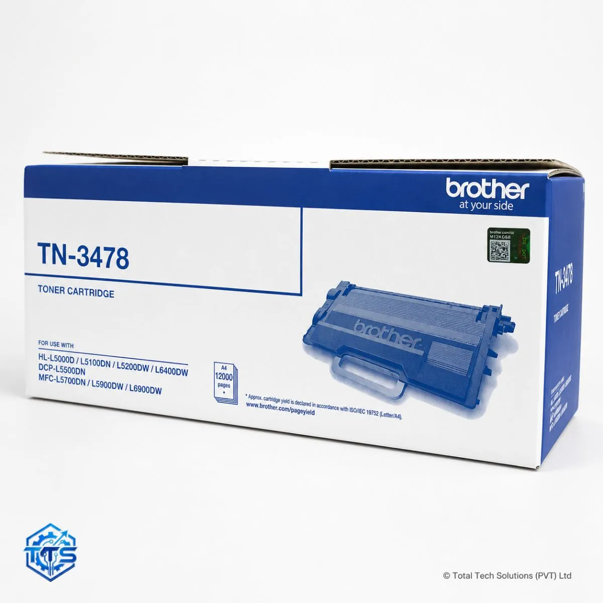Brother TN-3448 Original High Yield Black Laser Toner Cartridge, image 3
