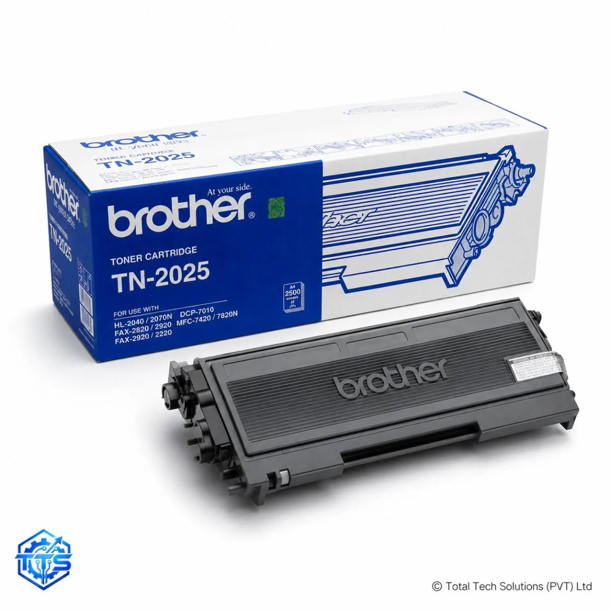Brother TN-2025 Original Black Toner Cartridge for FAX-2820/2040/2070/7220/7820, image 2