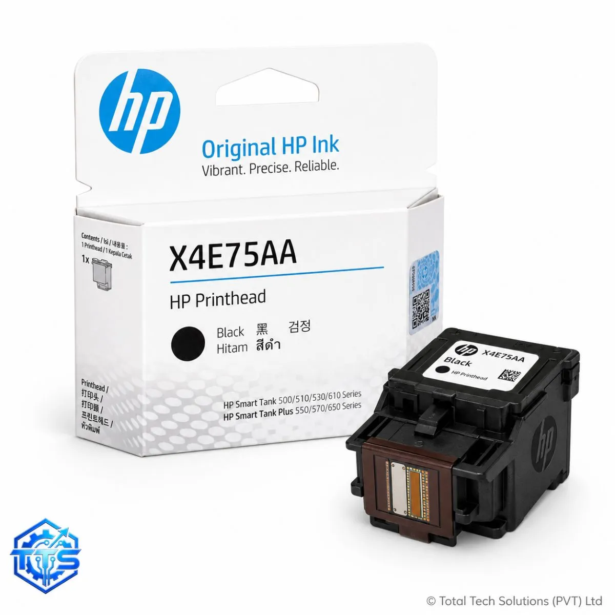HP X4E75A Black Original Printhead for Smart Tank 500 and 515, image 3