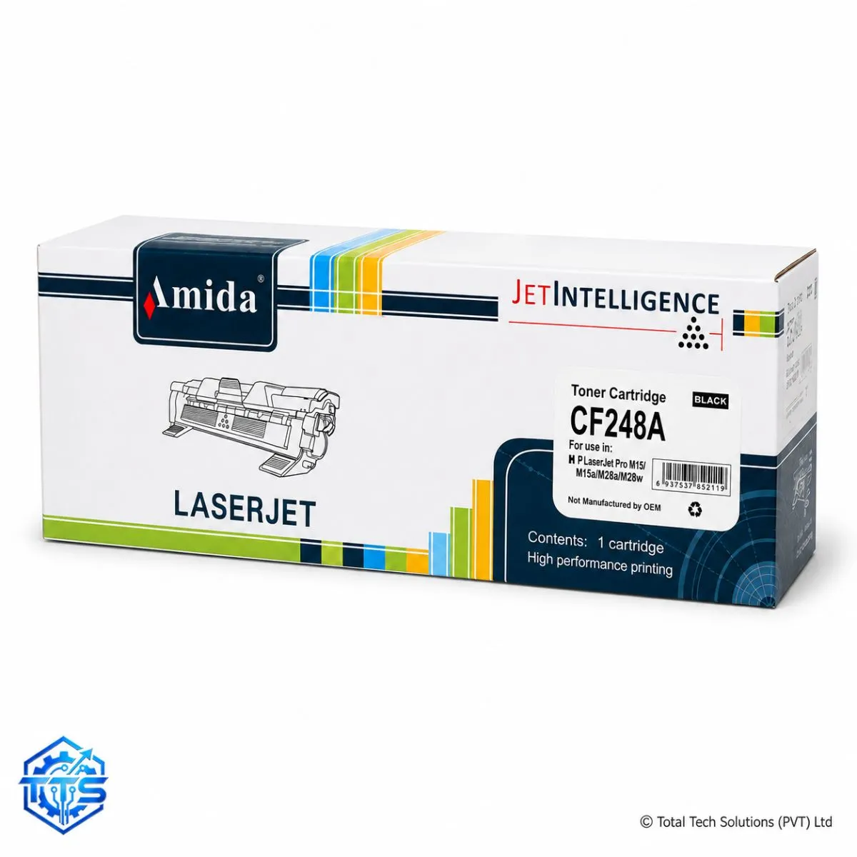 Amida HP 48A Compatible Black Toner Cartridge - CF248A, image 2