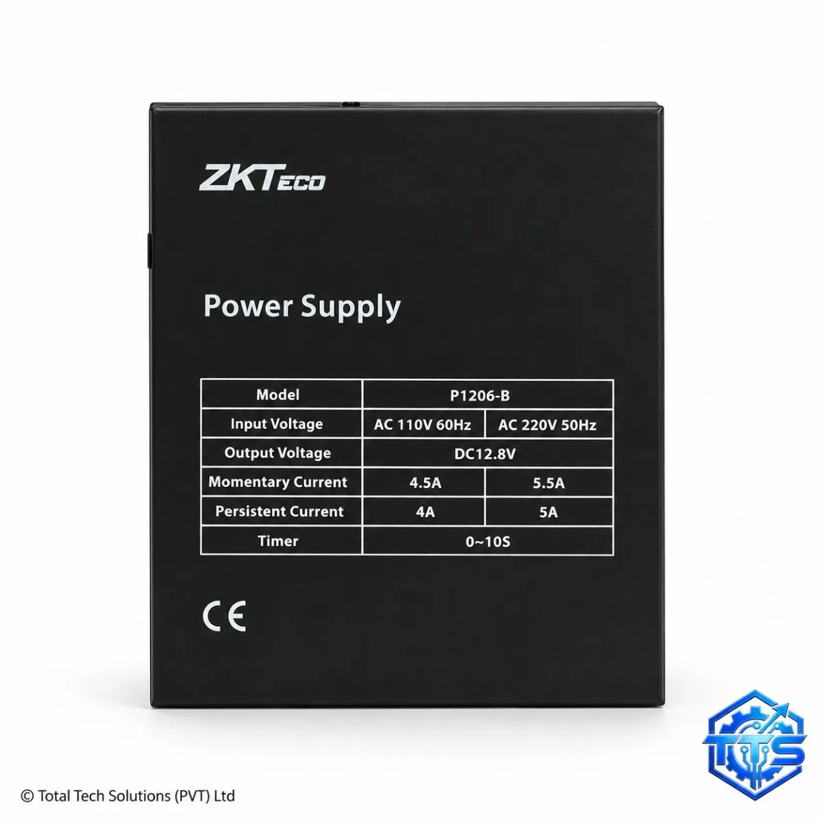 ZKTeco P1206-B Access Control Power Supply with Battery Backup Support