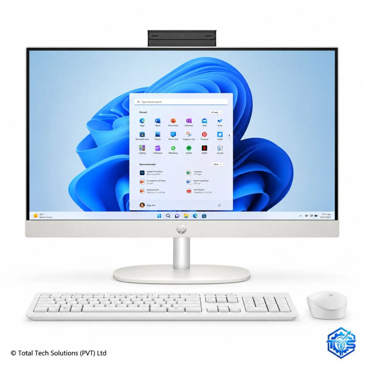 HP All-in-One 24-cr0073d 23.8-inch PC - Core i5 13th Gen / 8GB / 512GB SSD / Windows 11 Home