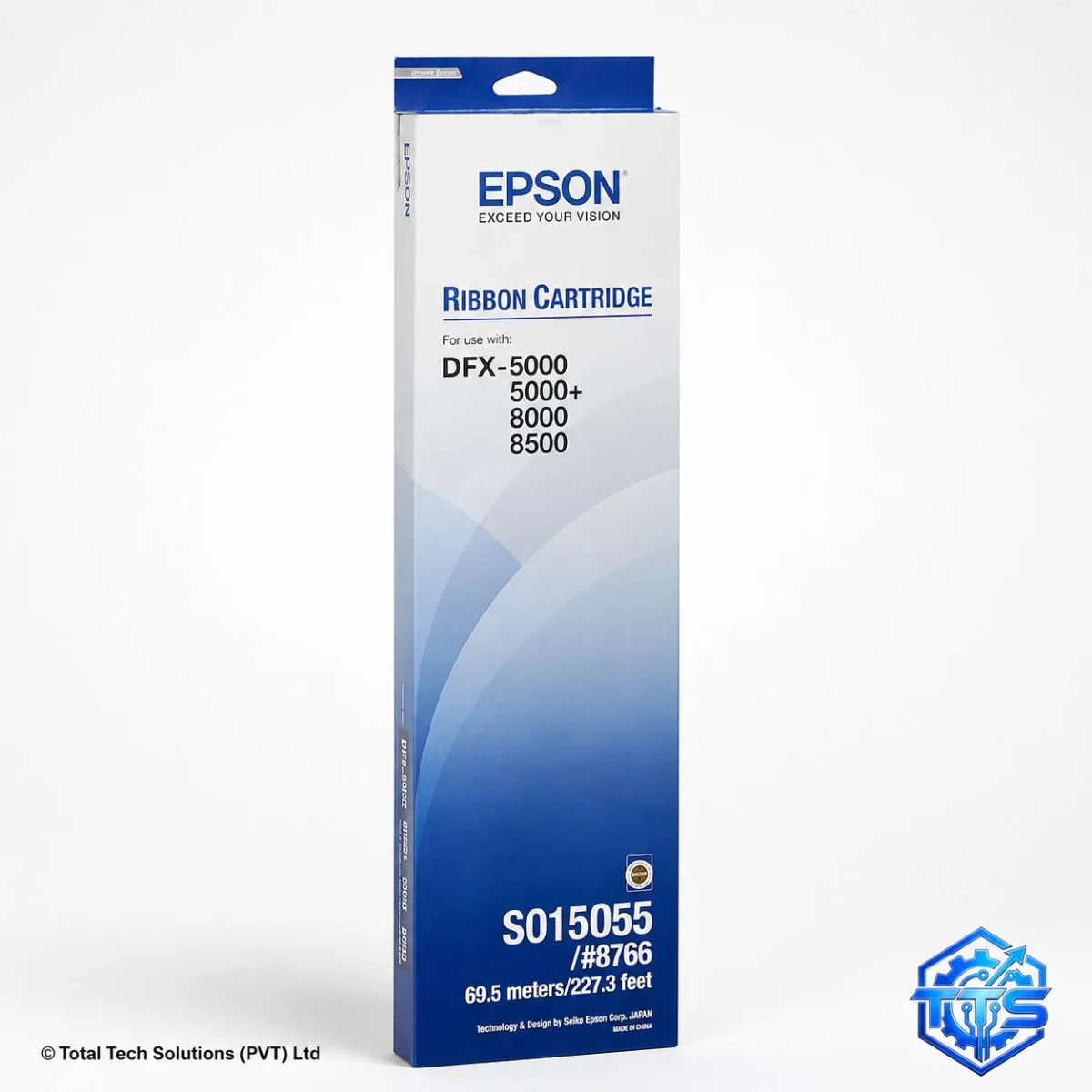 Epson DFX-5000 Black Original Printer Ribbon Cartridge - S015577 / #8766, image 3