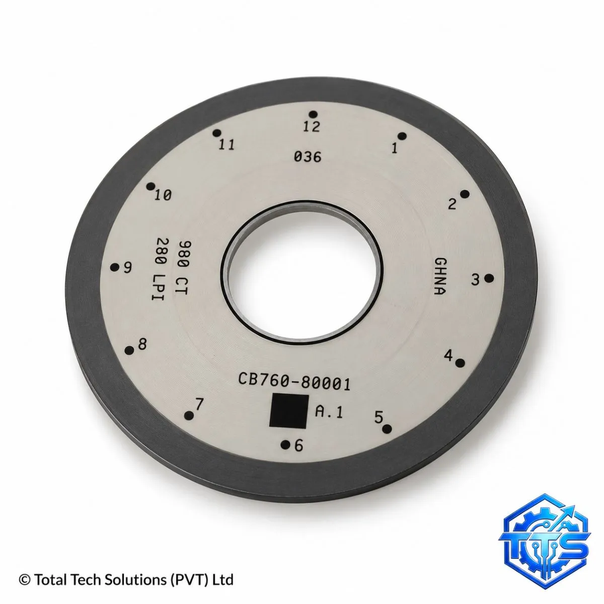 Total Tech Solutions Disk Encoder Wheel for HP Ink Tank 415 / 315 Series, image 2
