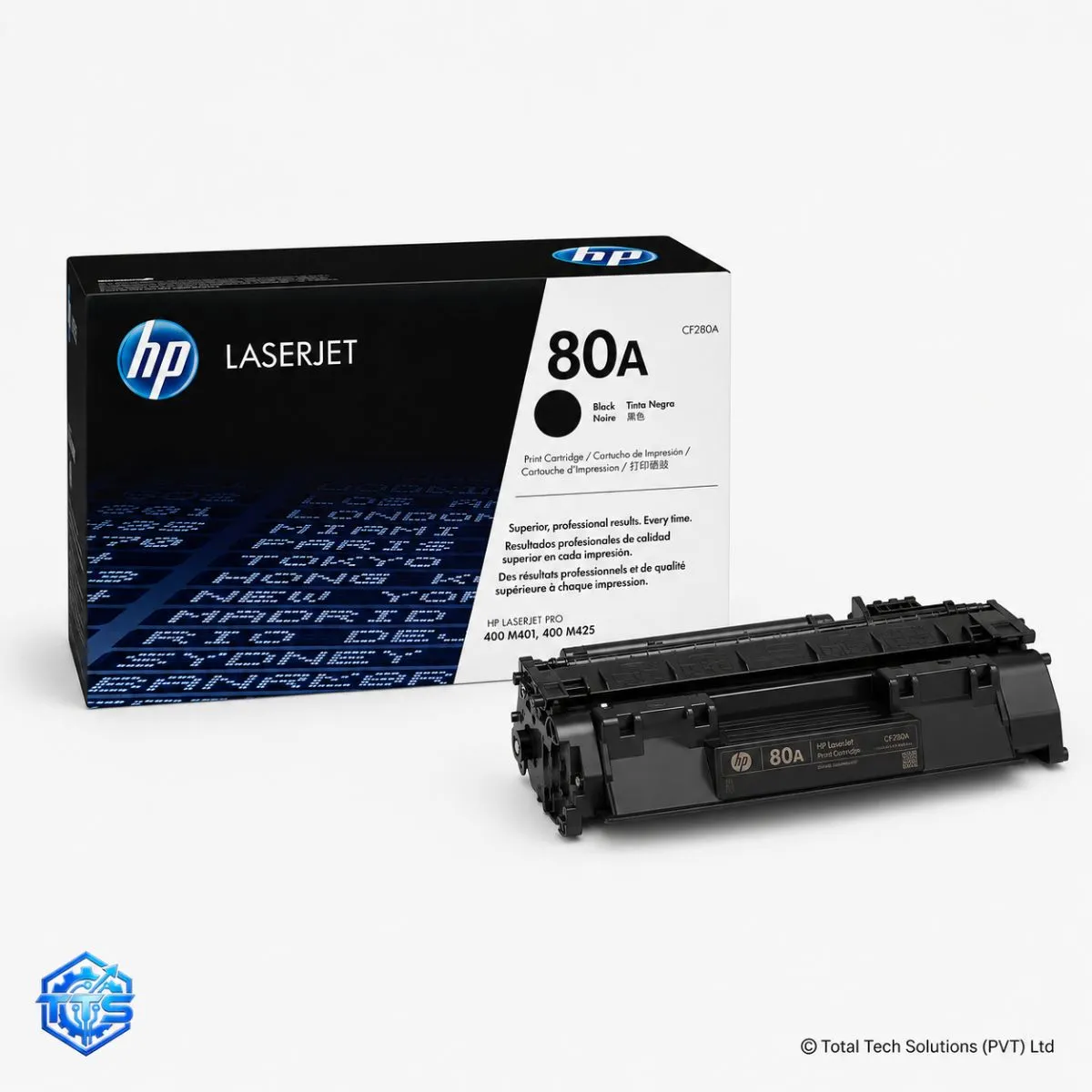 HP 80A Black Original LaserJet Toner Cartridge CF280A, image 2