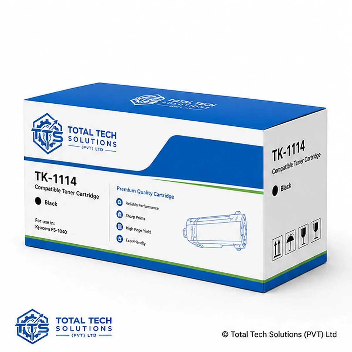 Total Tech Solutions TN-116 Compatible Black Toner Cartridge for Konica Minolta Bizhub 164/165/184/185/215, image 2