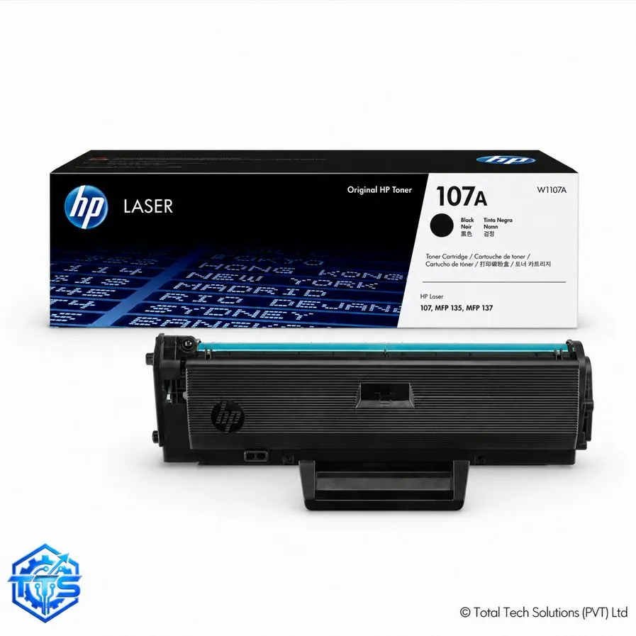 HP 107A Black Original Laser Toner Cartridge, image 2