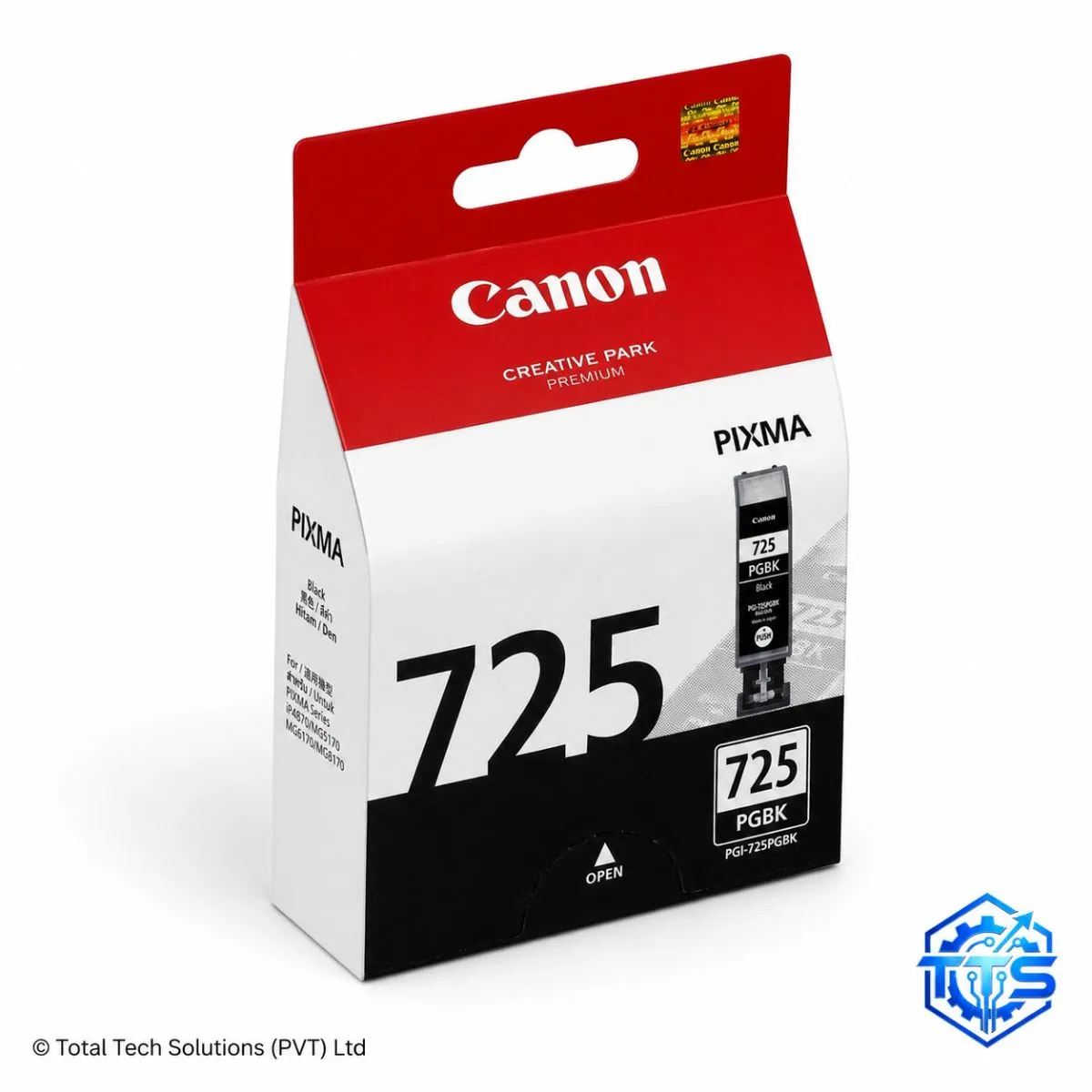 Canon PGI-725 PGBK Pigment Black Original Ink Cartridge, image 2