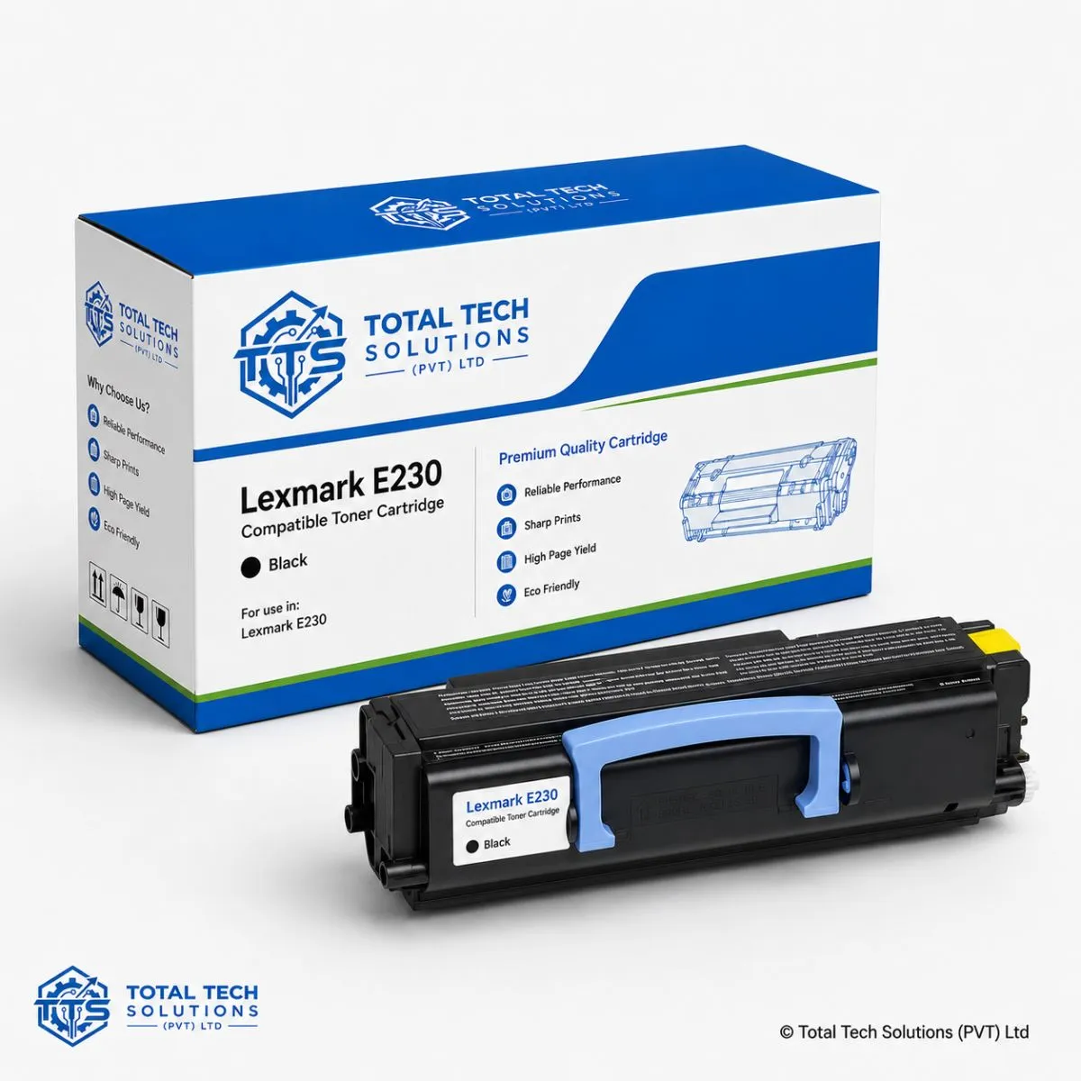 Total Tech Solutions Lexmark E230 Compatible Black Toner Cartridge, image 2