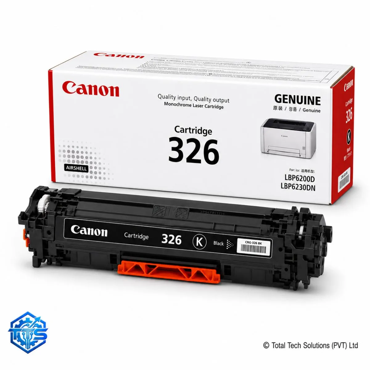 Canon Cartridge 326 Original Black Toner Cartridge, image 3