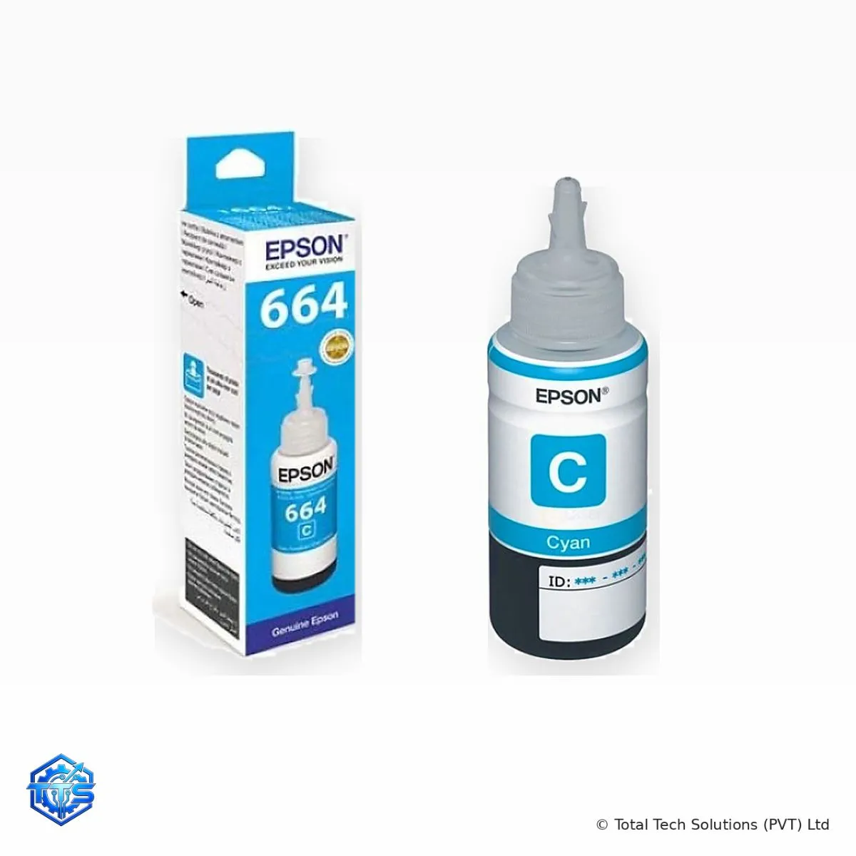 Epson T6642 Cyan Original Ink Bottle 70ml for Epson L100 / L110 / L130 / L200 / L300 / L310 / L365 / L550 / L565 / L1300