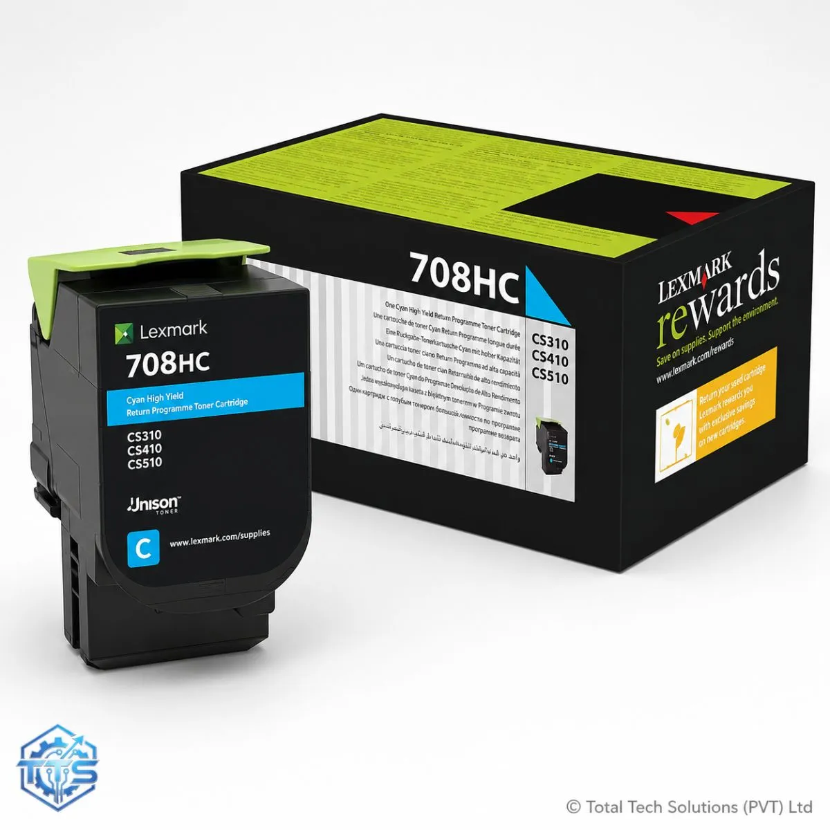 Lexmark 708HC High Yield Cyan Toner Cartridge