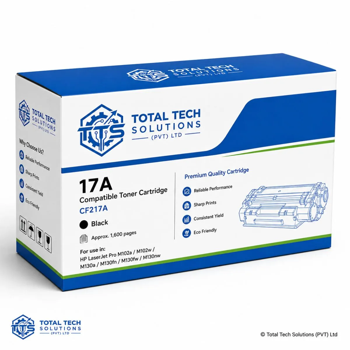 HP Compatible HP 17A Compatible Toner Cartridge, image 2
