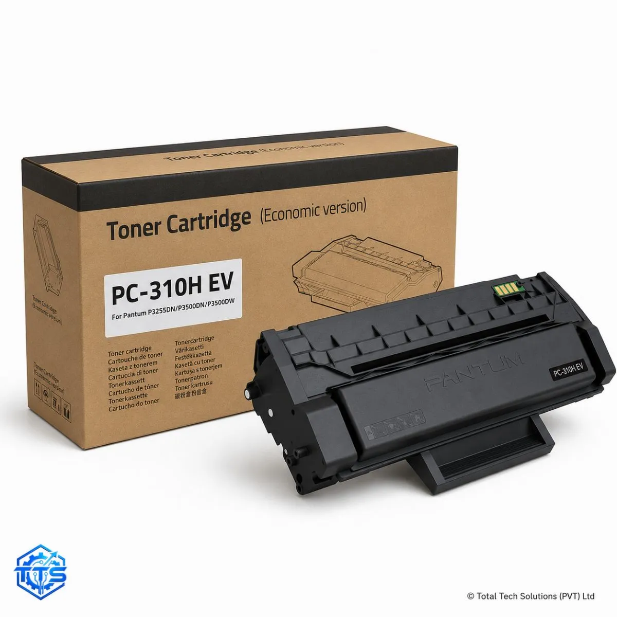 Pantum PC310H EV High Capacity Black Toner Cartridge for P3100/P3255/P3500, image 2