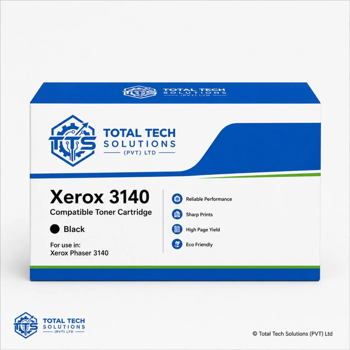 Total Tech Solutions Xerox Phaser 3140 Compatible High-Yield Black Toner Cartridge - 108R00909, image 3