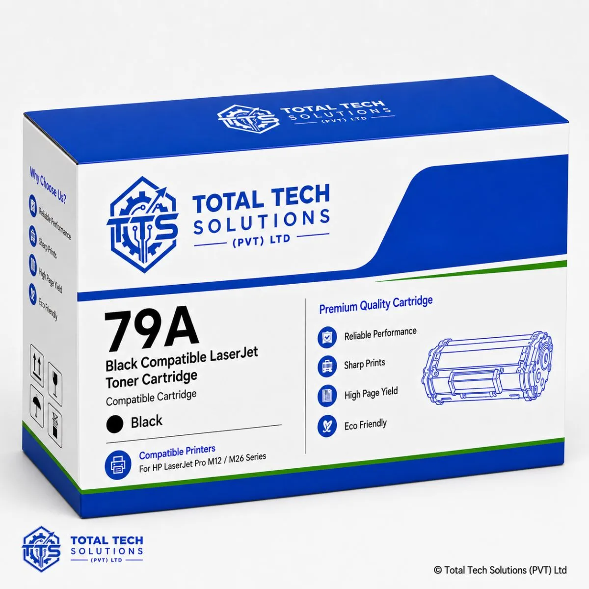 HP Compatible 79A Black Compatible LaserJet Toner Cartridge, image 2