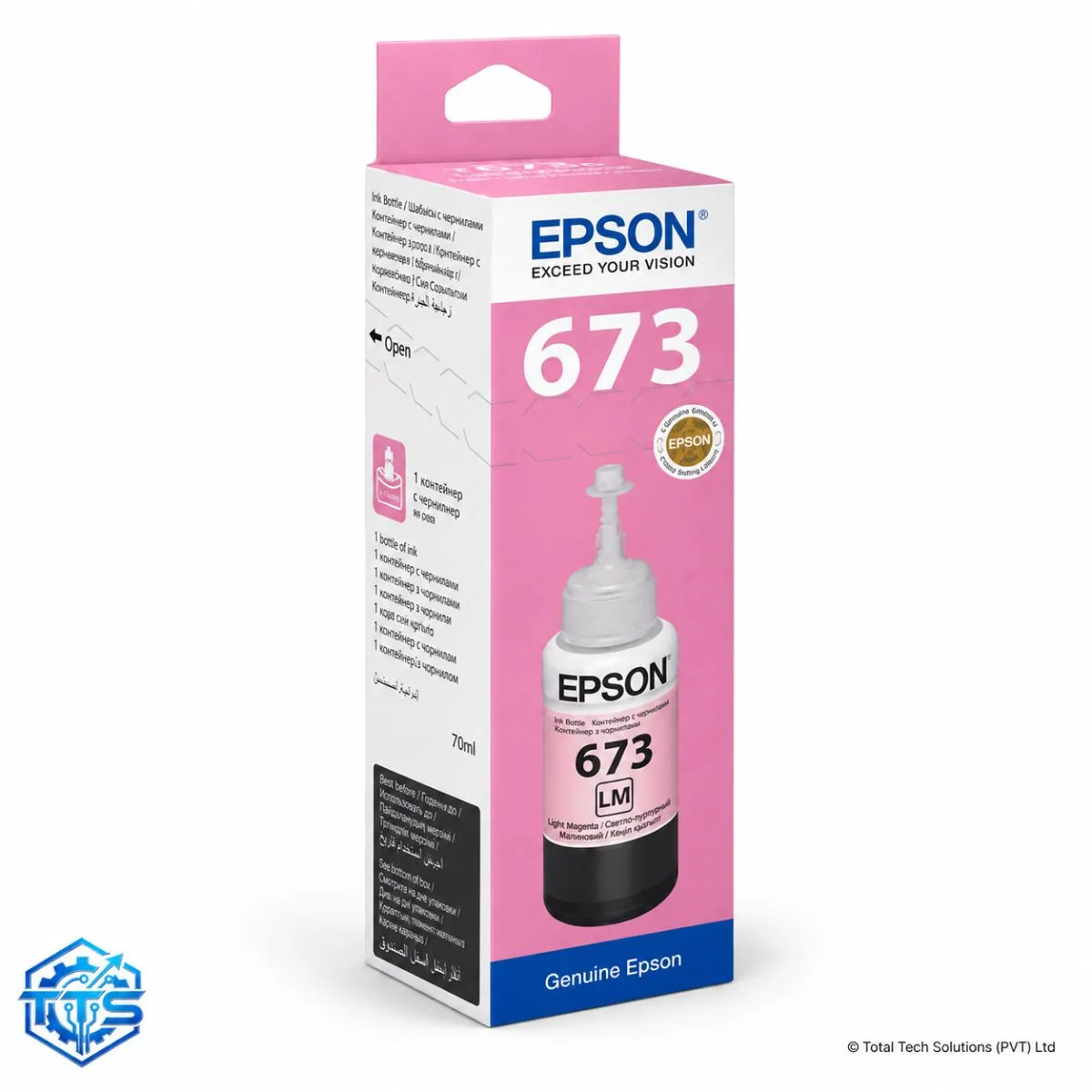 Epson T6736 70ml Light Magenta Original Ink Bottle for L800 / L805 / L850 / L1800, image 3