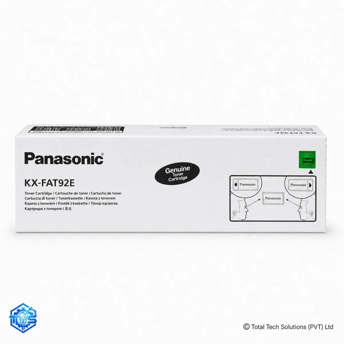 Panasonic KX-FAT92E Original Black Toner Cartridge, image 3