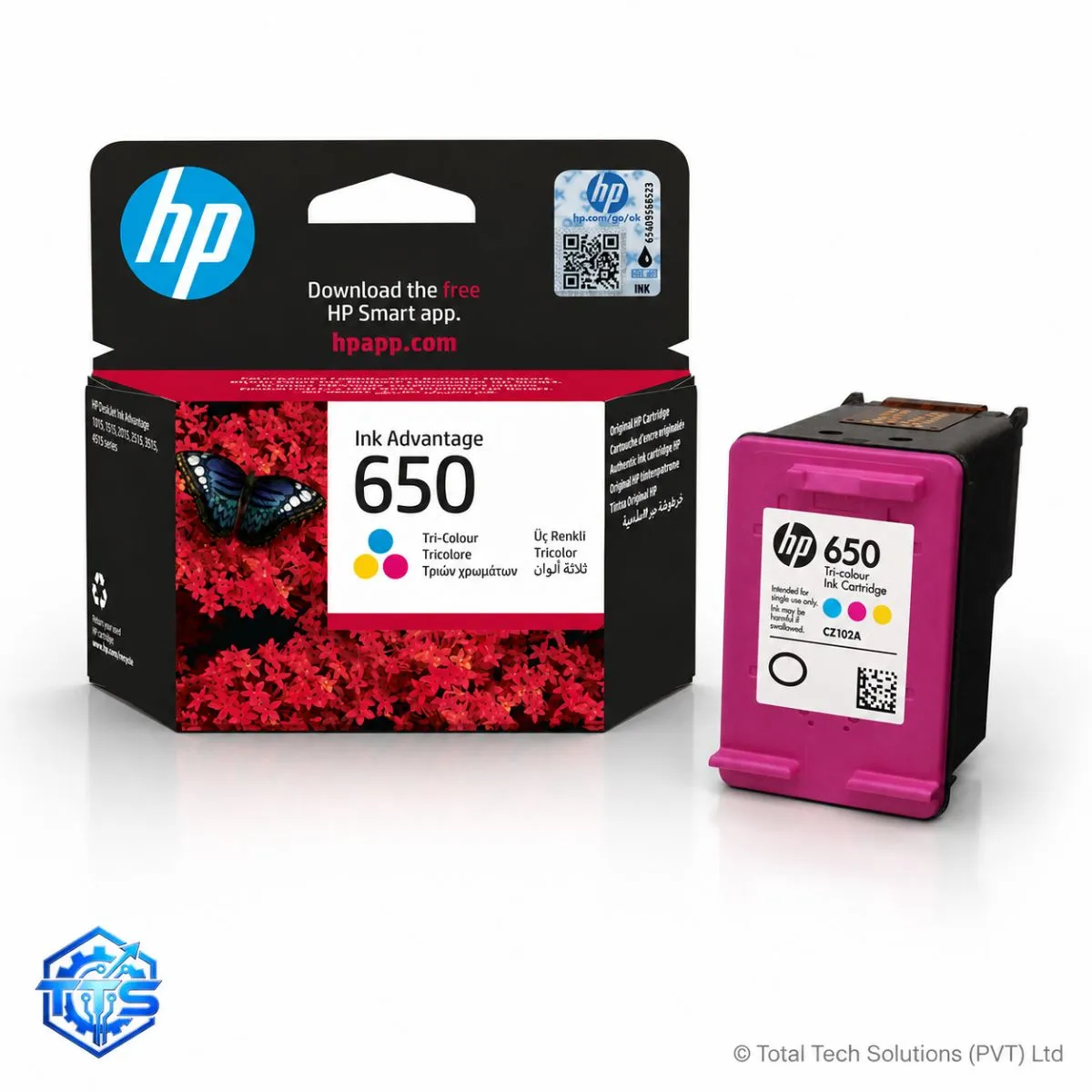 HP 650 Tri-color Original Ink Advantage Cartridge, image 2